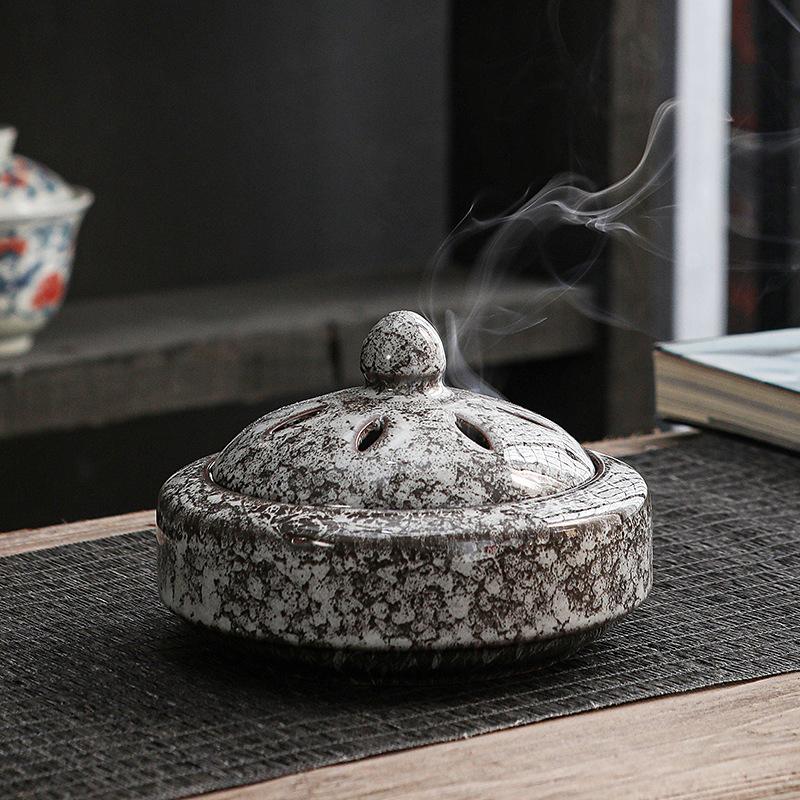 1 шт. Перегородчатая аромалампа Дзен Аромапечь Ретро Аромадиффузор Винтажная масляная горелка Элегантная