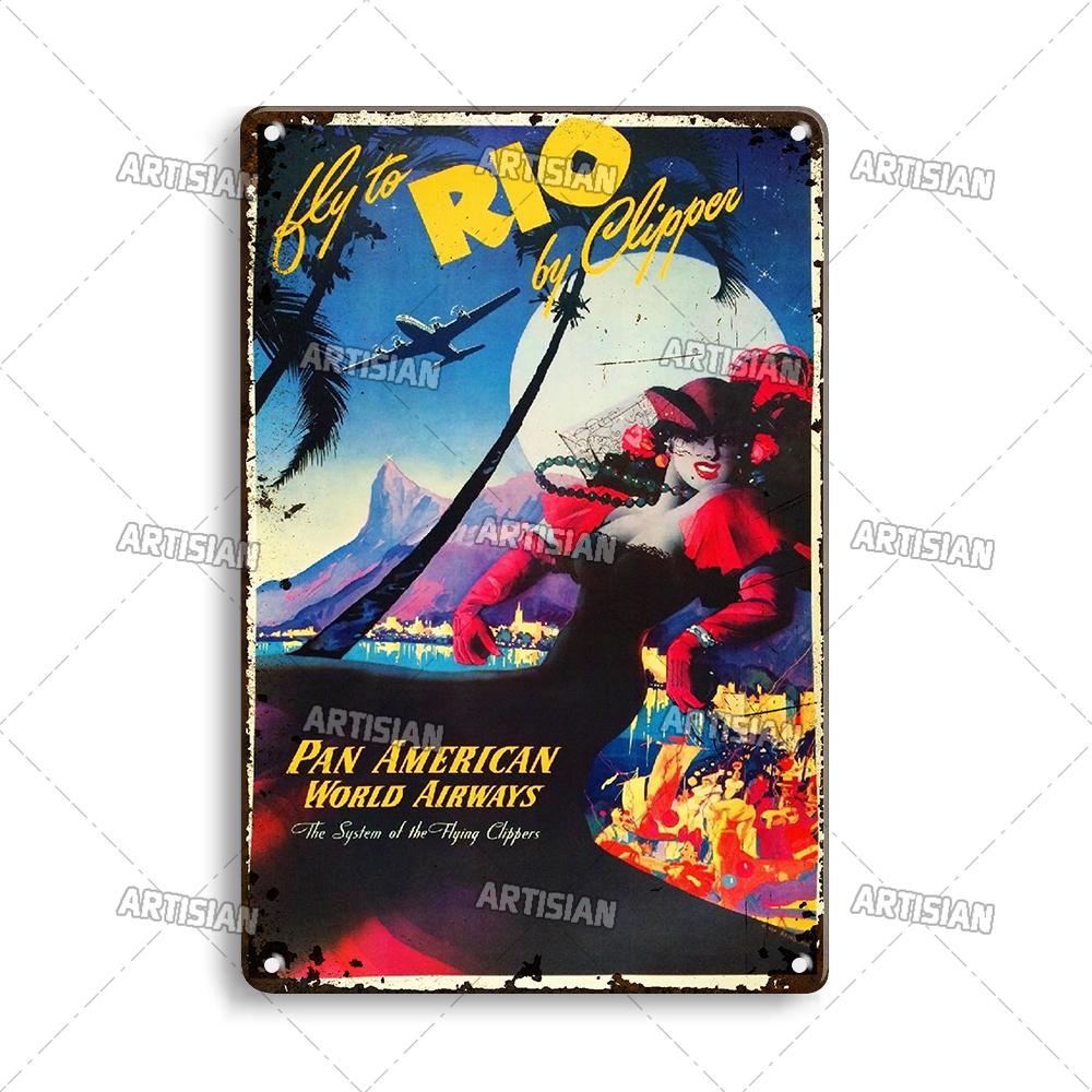 Ностальгический бразильский металлический постер винтажная дорожная металлическая жестяная вывеска декоративная тарелка домашний бар студия настенный декор металлическая табличка