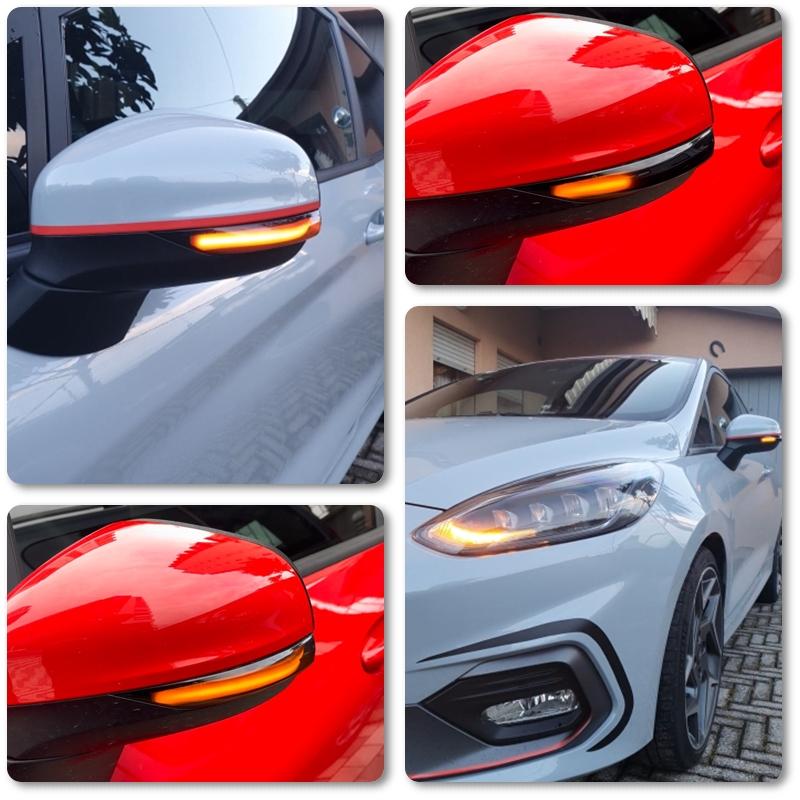 For Ford Fiesta ST Line MK8 2018 Fiesta MK8 2019 2020 P-uma 2020 Dynamic Led Rearview Side Mirror Blinker Turn Signal Lights