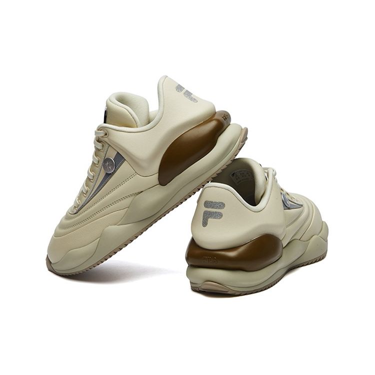 Fila Mihara Yasuhiro X Heritage Fht Повседневные Модные Универсальные Низкие Кроссовки Папины Кроссовки Женские Бежевые F12W134127FAG