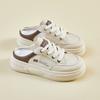 New Summer White Shoes for Female Students' Thick Sole Heightened Mesh Breathable Casual Shoes