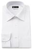I-shirt Мужская однотонная белая рубашка, не требует глажки, эластичная, ультрабыстросохнущая, приталенного кроя, с длинным рукавом, без глажки, устойчивая к складкам, 004, Белый, Regular C