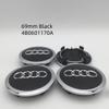 4 шт. 3D для Audi 60 мм 61 мм 68 мм 69 мм 135 мм Значок автомобиля Заглушки ступицы колеса Наклейки Декоративные накладки Стайлинг аксессуары