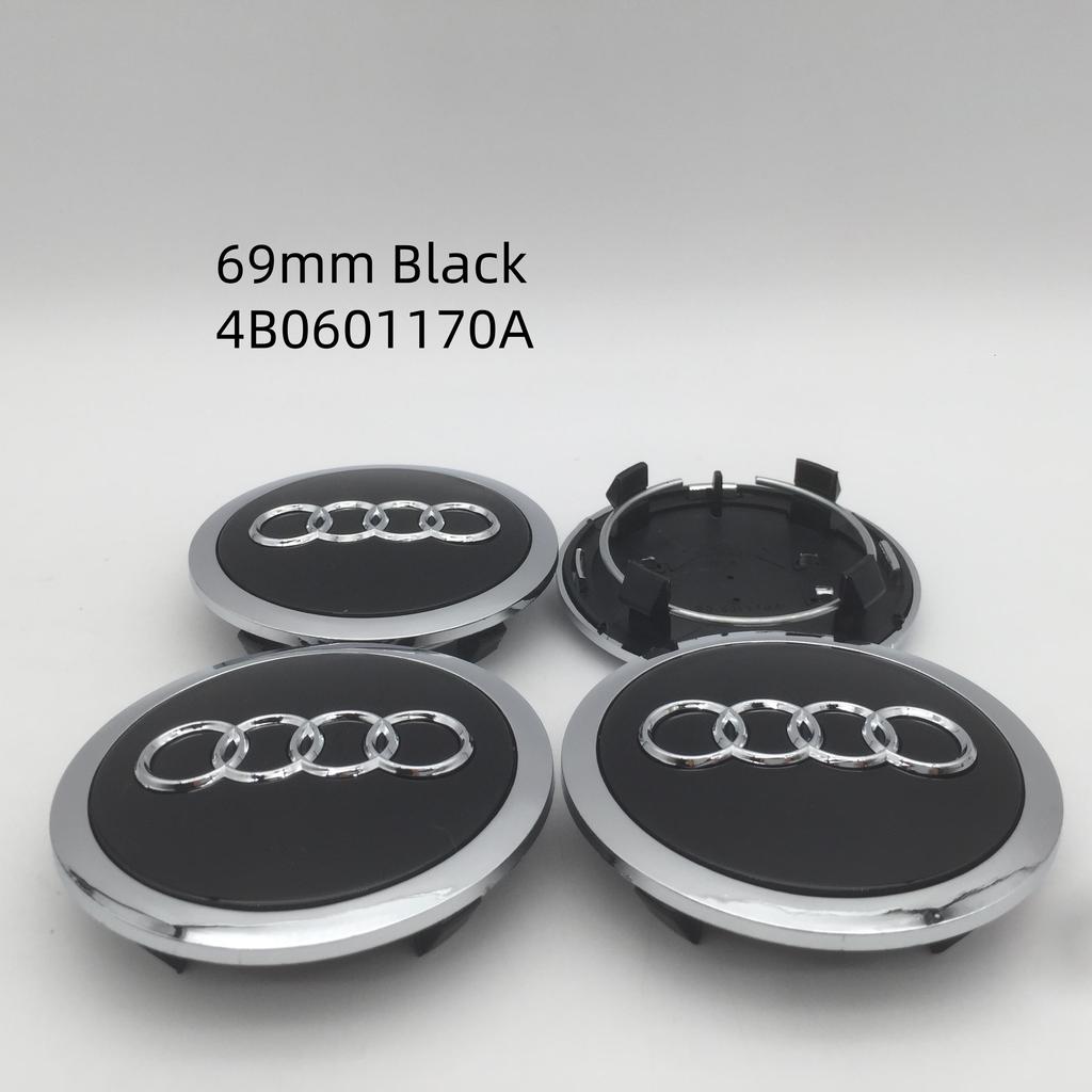 4 шт. 3D для Audi 60 мм 61 мм 68 мм 69 мм 135 мм Значок автомобиля Заглушки ступицы колеса Наклейки Декоративные накладки Стайлинг аксессуары
