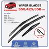 For MG MG3 Wiper Blades MG 3 2011-2025 Wiper 22 + 17 + 14 MG MG3 Wiper