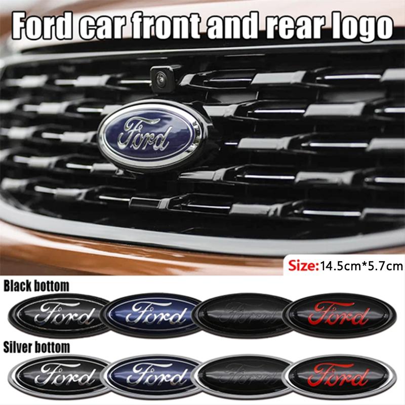 For Ford Escort Explorer Fusion Kuga Mondeo Ecosport C-Max 1Pc Car Front Grill Emblem Rear Trunk Lid Cover Logo Auto Accessories