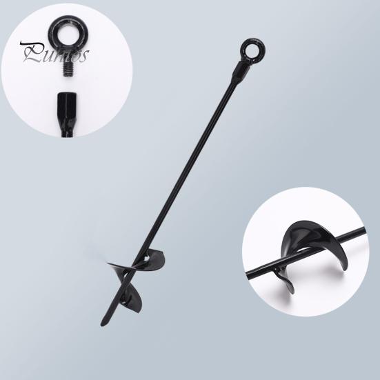 4 шт. спиральные наземные анкеры, сверхмощные анкеры для батутов, антикоррозийное покрытие, стабильная фиксация кольев для палаток с сверлильным гнездом 14 мм для качелей, навесов, палаток