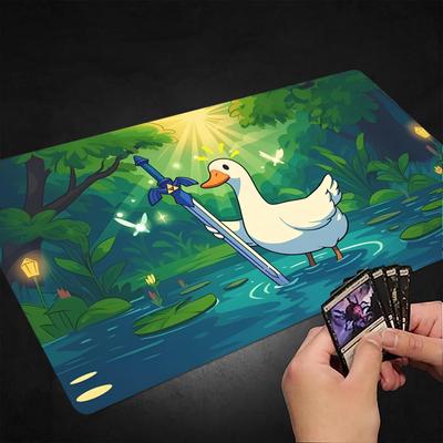 Legendary Goose Magic Party Game Mat Durable Rubber for MTG&TCG Games 35X60cm Mouse Pad Offices Desk Mats Friendly Design