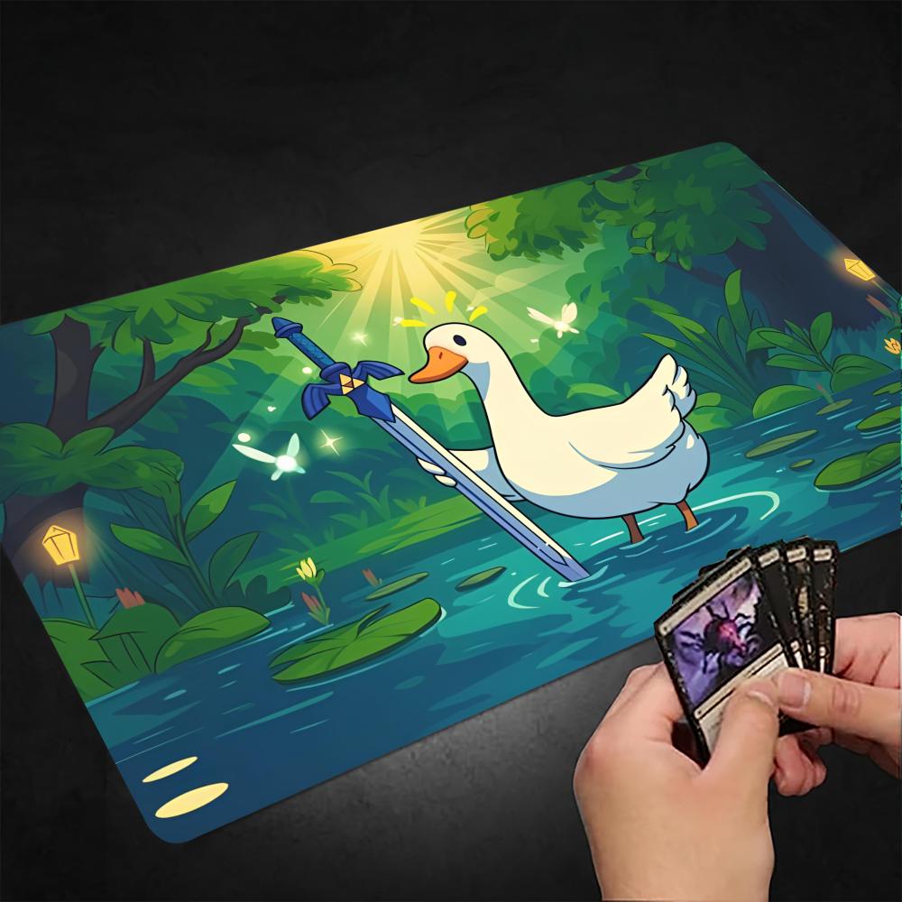Legendary Goose Magic Party Game Mat Durable Rubber for MTG&TCG Games 35X60cm Mouse Pad Offices Desk Mats Friendly Design
