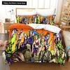 3D Печать Аниме JoJo Bizarre Adventure Джотаро Куджо Постельный Комплект Мальчики Девочки Полуторный Двуспальный Размер Пододеяльник Наволочка Кровать Мальчики Взрослый