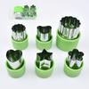 Fruit-Shaped Dumpling Biscuit Cutter & Vegetable Flower Cutter 6-Piece Set