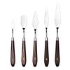 Professional Cake Decorating Spatulas Stainless Steel Spatulas Wooden Handle Baking Tool for Chocolate Fondant Art
