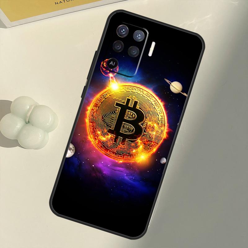 Чехол с биткойнами BTC для OPPO Find X3 Lite X5 Pro A5 A9 A31 A53 S A83 A91 A93 A54 A74 A94 A15 A16 A52 A72