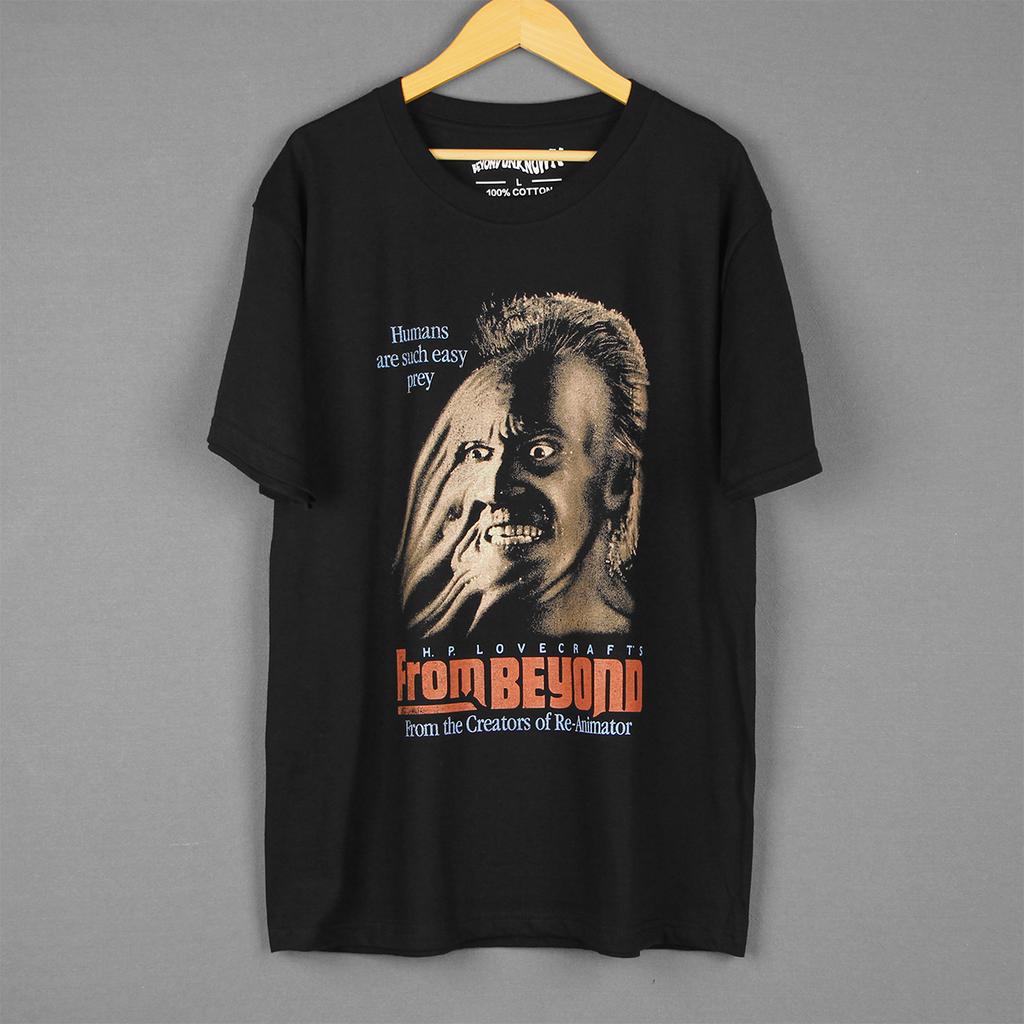 From Beyond T-Shirt 80S Horror Cult Movie H.P.Lovecraft Zombie Re-Animator Phantasm Men's Casual Short Sleeves Shirt