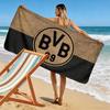 Пляжное полотенце с принтом BVB, Большое мягкое быстросохнущее полотенце для пляжа, кемпинга, плавания