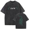 Zayn Malik The KONNAKOL Tour 2026 Vintage Washed T Shirt Men Women Summer High Quality ONeck Tshirts Fashion Oversized Tshirt