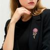 1 шт. Стильная брошь в виде растения для пиджаков Уникальное ювелирное украшение в виде подсолнуха Аксессуар Брошь из эпоксидной смолы ручной работы Блестящая брошь-булавка в виде цветка со стразами