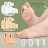 Разделитель пальцев при Hallux Valgus с поддержкой свода стопы и магнитной массажной подушечкой для передней части стопы - Корректор косточки на большом пальце ноги с двумя отверстиями