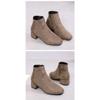 Women's Winter Boots  New Suede Dress Women Warm Boots Fashion Mid-Heel Wool Warm Women's Ankle Boots