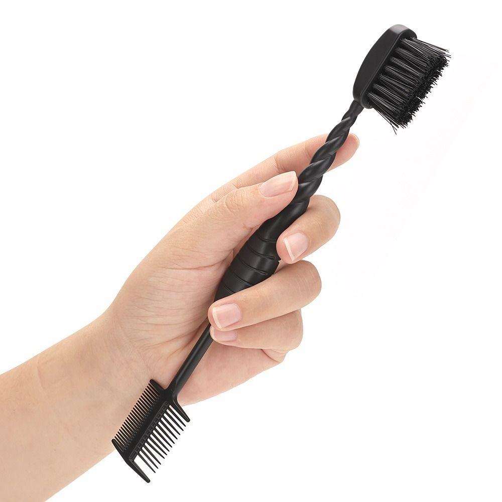 Foldable Eyebrow Brush Comb Double Headed Dust Brush Quick Hair Dye Applicator Brush Daily Beauty