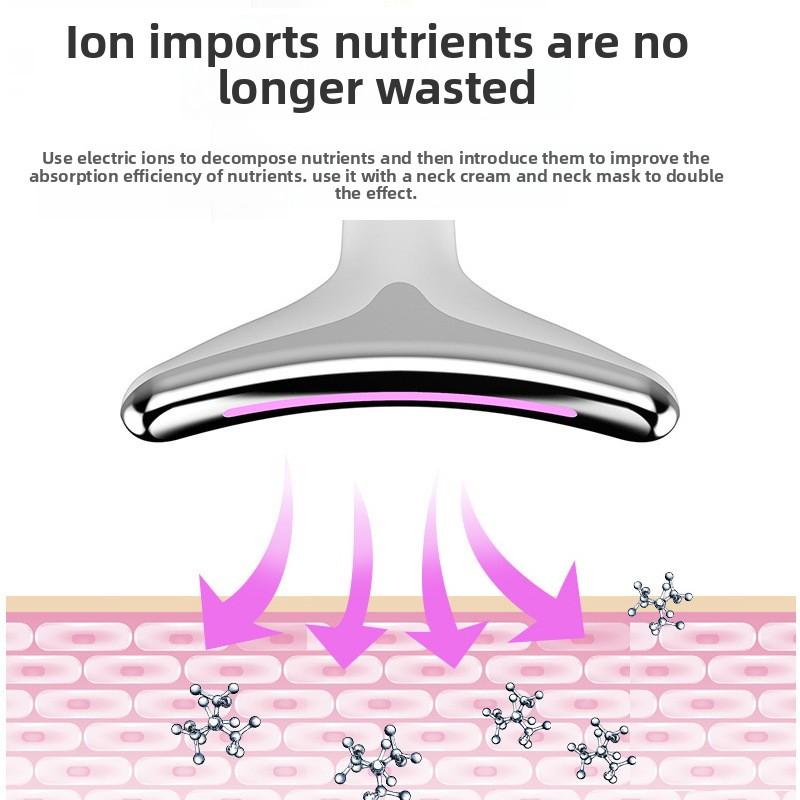 Инструмент для красоты шеи Массажный инструмент для шеи 7-цветный инструмент Вибрационный инструмент