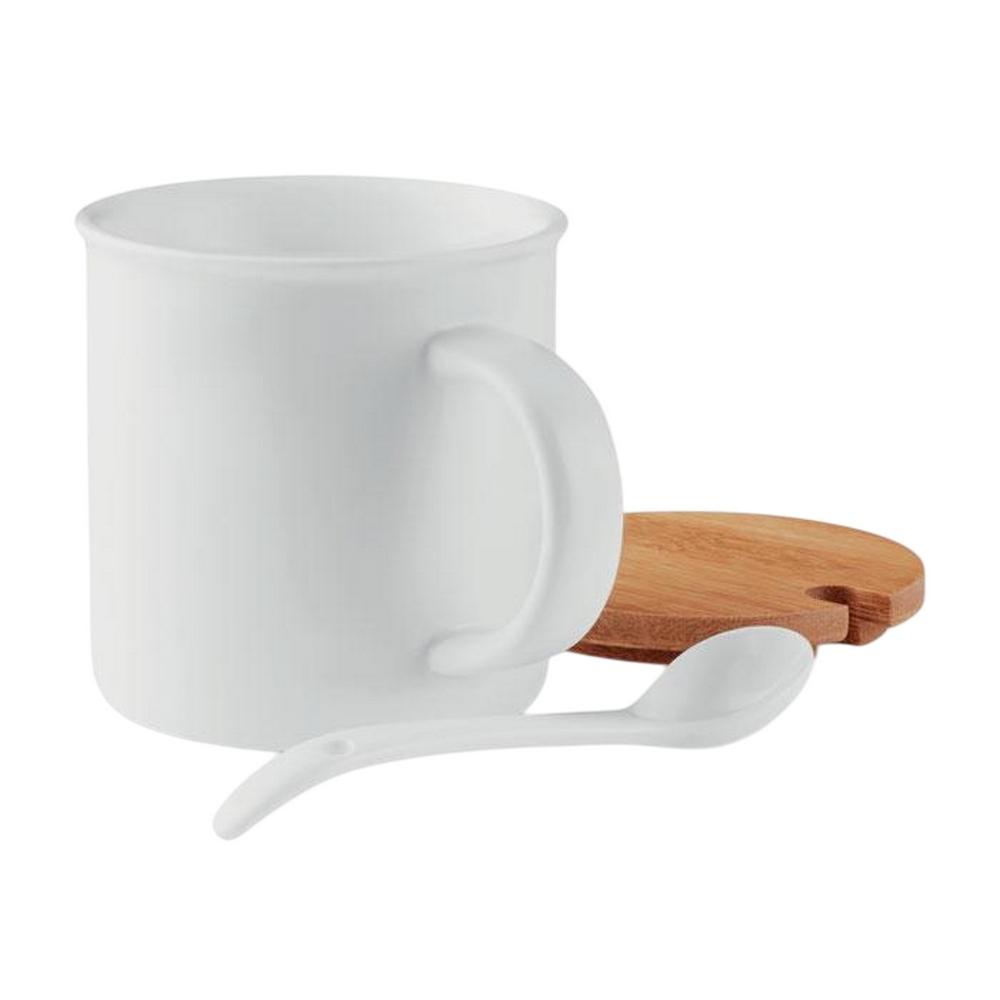MidOcean Kenya Bamboo 380ml Mug & Spoon Set