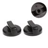 2Pcs 8Mm General Plastic Handle Gas Stove Replacement Control Switch Knob Range Oven Knob For Benchtop Burner