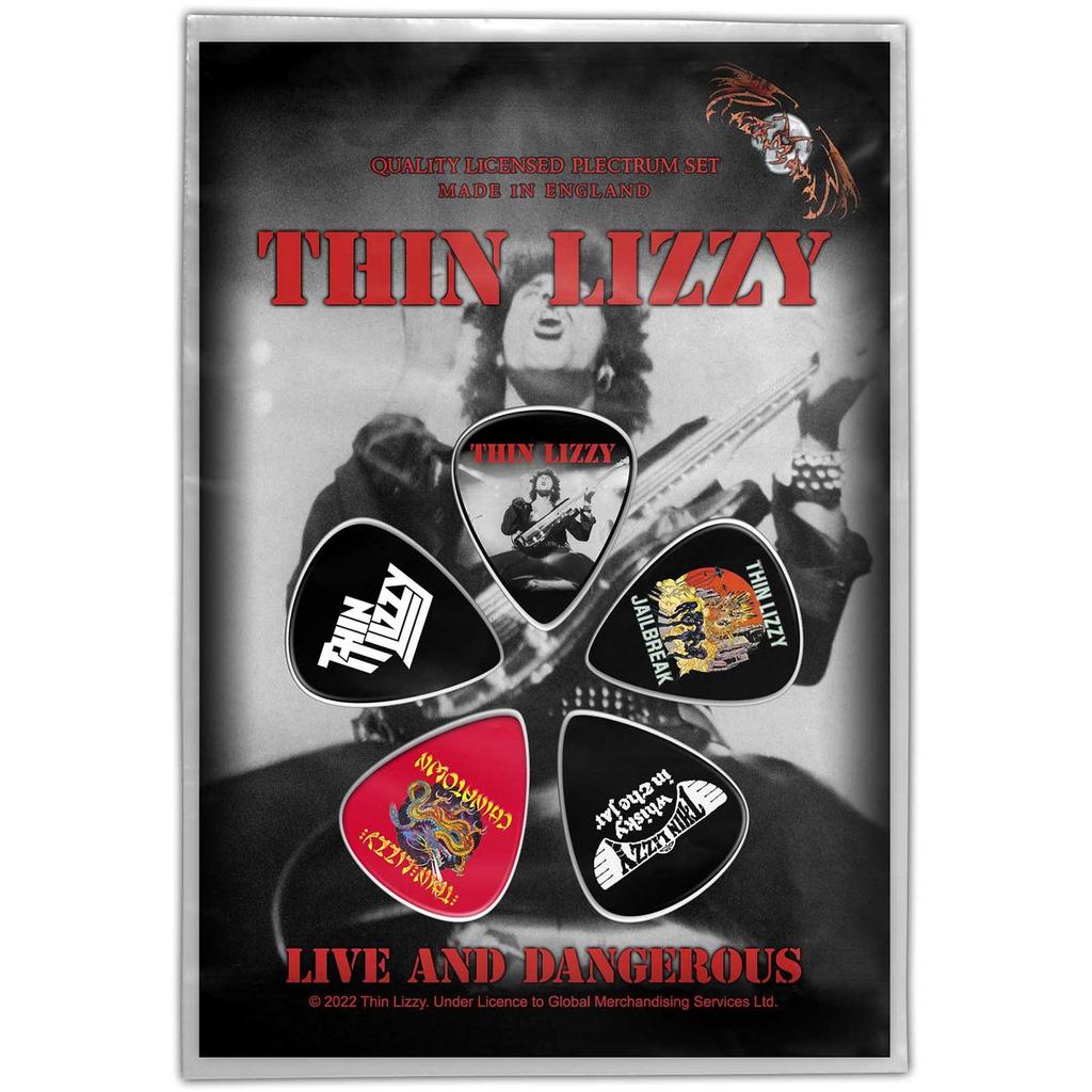 Thin Lizzy Живой и опасный плектр (Пакет из 5)