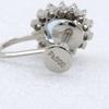 Earring Pt900Platinum/Aquamarine/diamond 4.3g Women Used