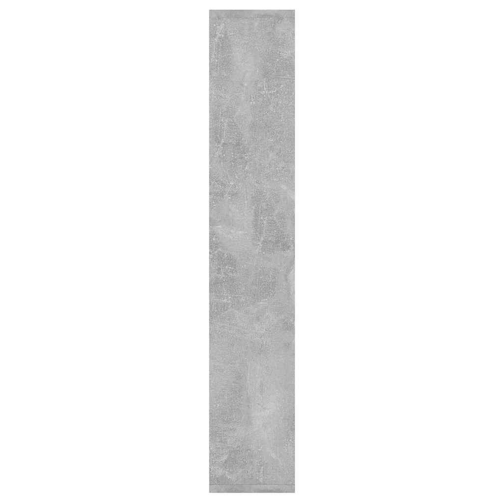 vidaXL Wandregal Betongrau 36x16x90 cm Holzwerkstoff
