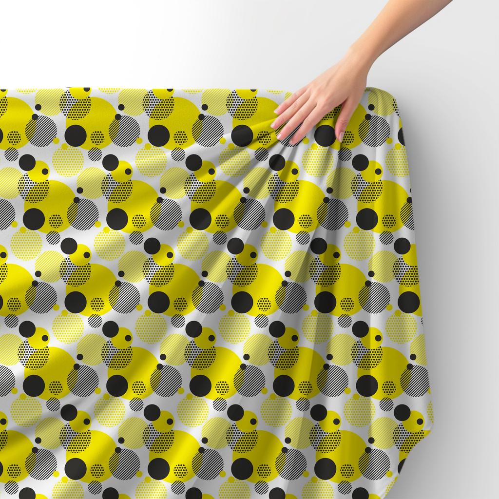 Royal Samt Stoff Polyester Zum Nähen - Motiv Kreise Punkte