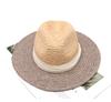 Летняя ручная работа Рафия Трава Лоскутное Цвет Большая Голова Размер Женская Федора Кепка Мужчины Женщины Панама Джаз Шляпа