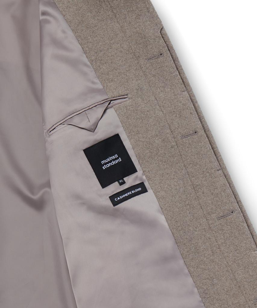 Musinsa Standard Cashmere Blend Oversized Balmacaan Coat [Mocha]