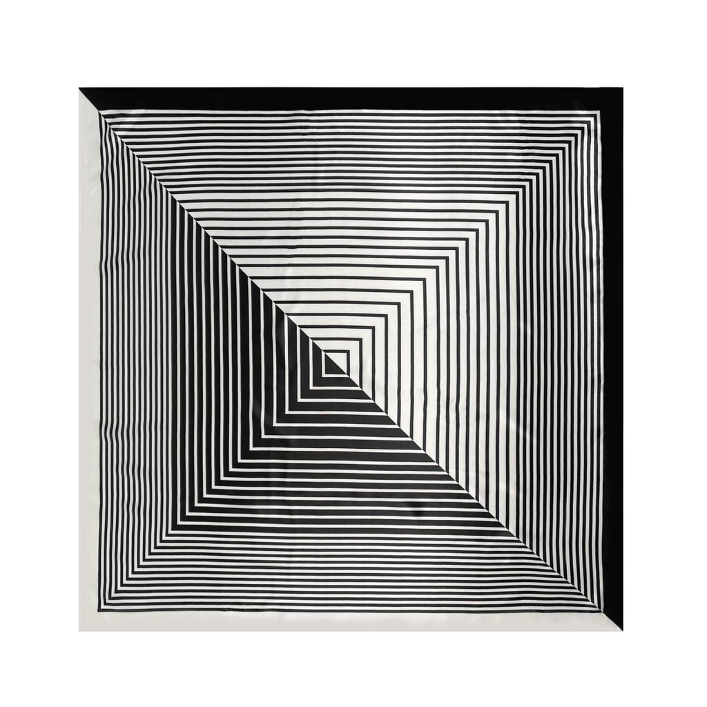 Fashion Ladies Silk Scarf Large Square Scarf 90cm Back Print Turban New Silk Satin Shawl Ladies Scarf