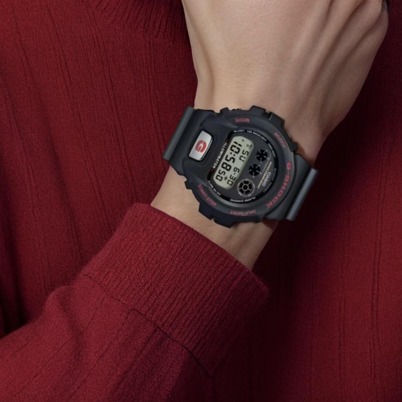 Casio Серия 6900 водонепроницаемость 200 метров Кварцевый полимерный ремешок одинаковый стиль для мужчин и женщин серый циферблат DW-6900TR-1JR