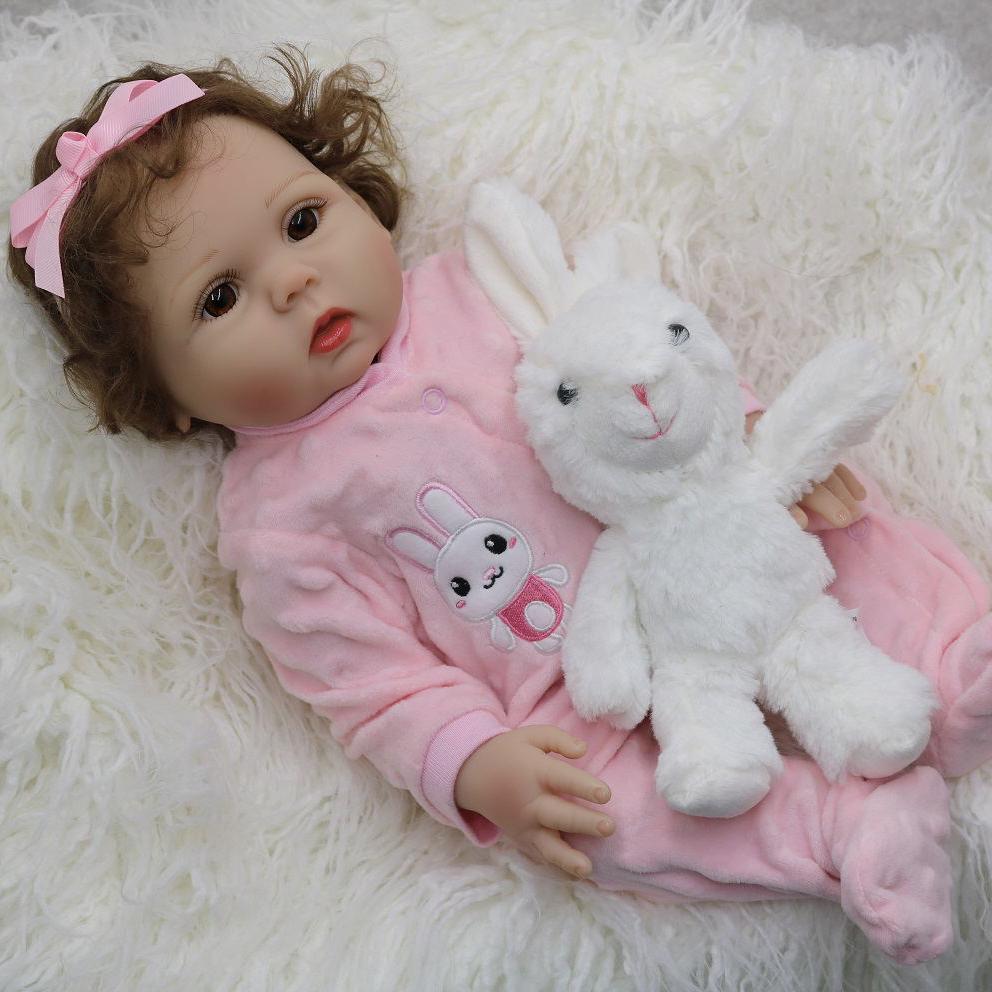 BZDOLL 45 см 18 дюймов Мягкий винил Реборн Леви Кукла-малыш Игрушка для девочки Тканевое тело Ребенок Наряжать Кукольный домик