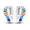 New 925 Sterling Silver Earrings Crystal Me Pave Circular U-shape Stars Hoop Earring for Women Making Jewelry Gift Dropshipping