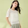 Ta Tu Women's Summer French Style Openwork Knit Short Sleeve Top