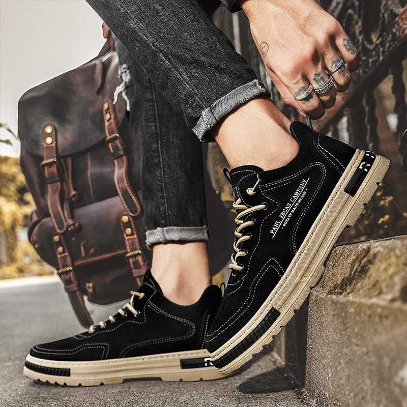 2025 New Board Shoes Korean Version of Leisure Sports Versatile Autumn Work Kitchen Spring Non-slip Men's Shoes Trendy Shoes