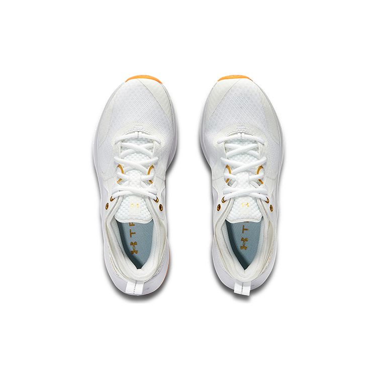 Under Armour HOVR Omnia Metallic Women's Training Shoes White Metallic Gold Luster 3025833-100