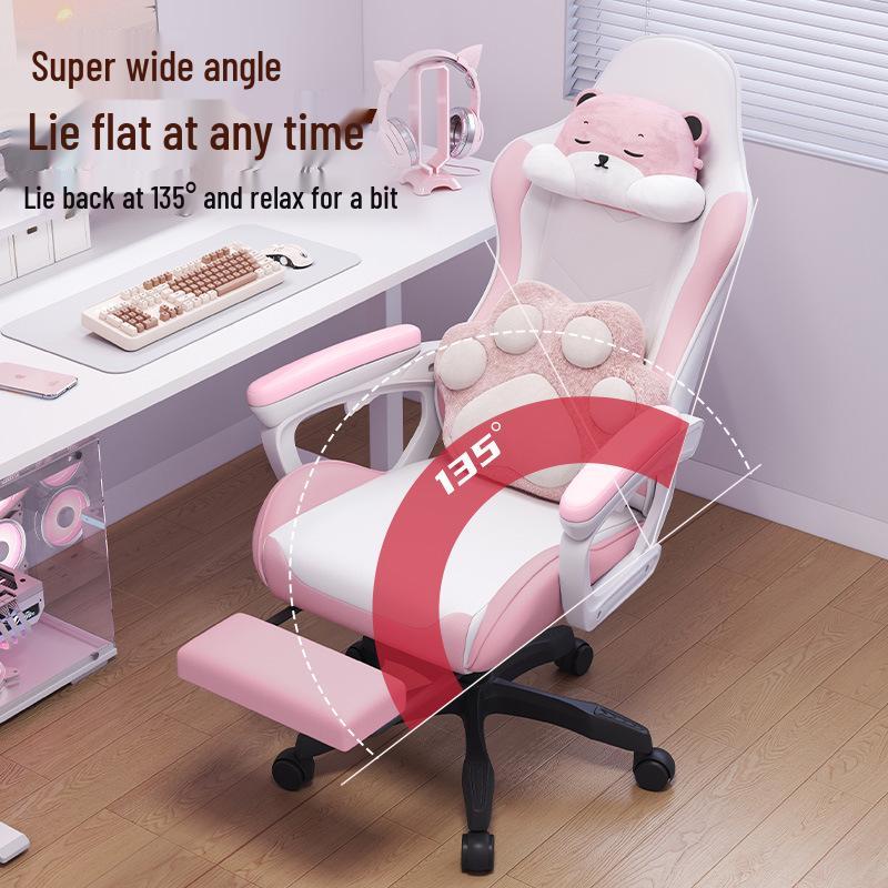 Эргономичное откидывающееся киберспортивное кресло 835A - Регулируемое, удобное вращающееся игровое сиденье для длительного сидения