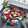 Mario pattern round rug,Carpet Rug for Living Room Bedroom Playroom ,Non-slip Floor Mat,Holiday Gifts and Birthday Gifts.