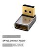 Угловой DP 1.4 Адаптер DisplayPort Папа-Мама 90-градусный Разъем для Подключения Домашнего Офисного ПК Ноутбука Монитора