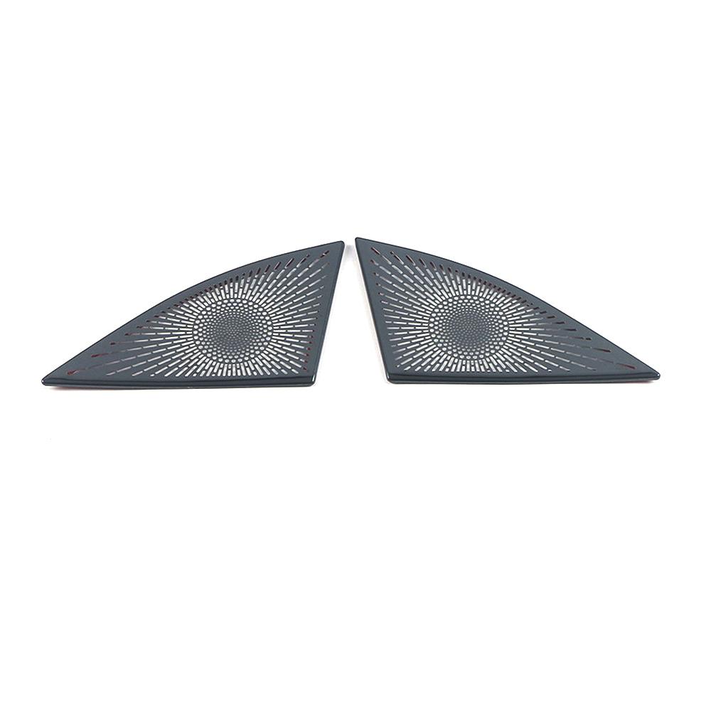 For Toyota Highlander XU70 2024 Car Inner Window Front Triangle Pillar Column Cover Decorate Frame Trim Stainless Steel Sticker