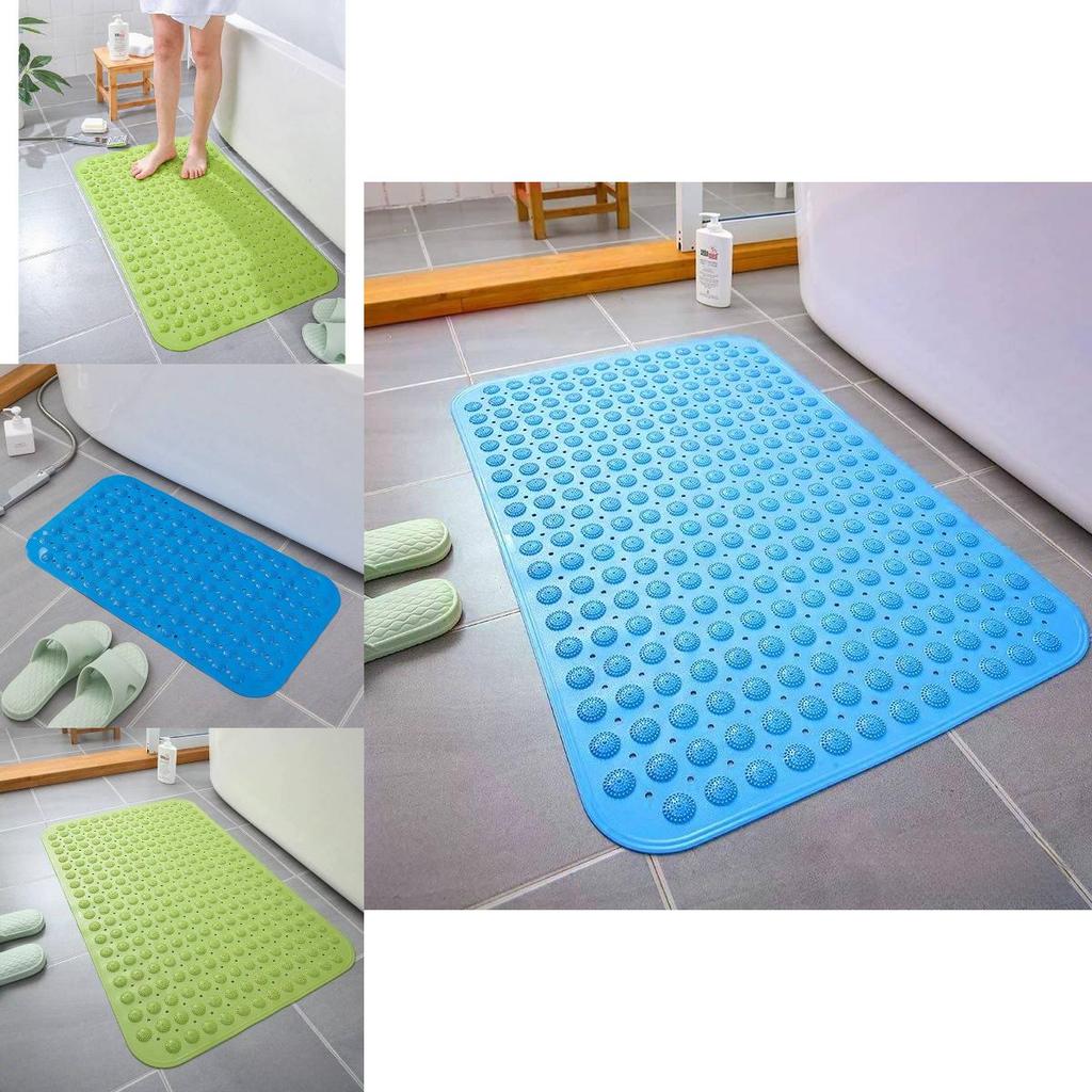 Large Pvc Shower Mat With Anti Slip And Massage Texture For Bathroom Safety