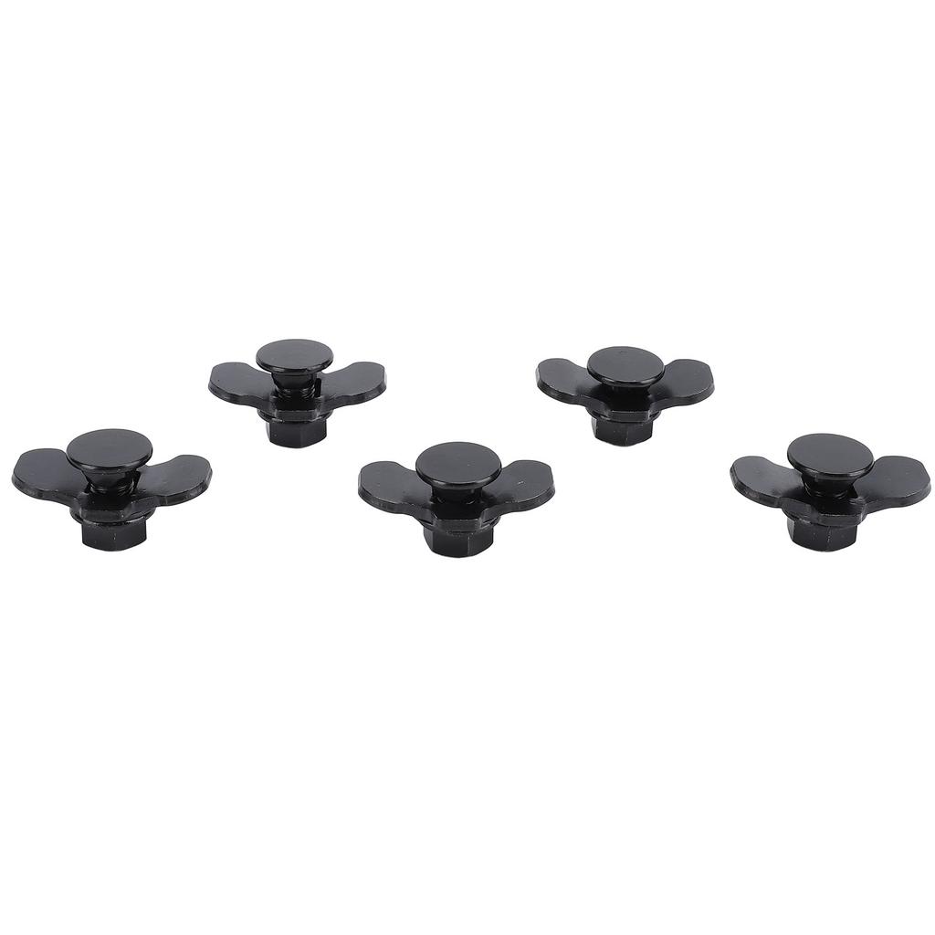 5pcs L Track Double Lug Threaded Stud Nut Fitting M10x20mm for Truck Bed Trailer Control Pickup RV ATV