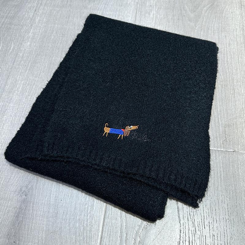 High-end Solid Color Wool Scarf Women's Versatile New Autumn and Winter Knitted Shawl Fashion Thickened Warm Scarf