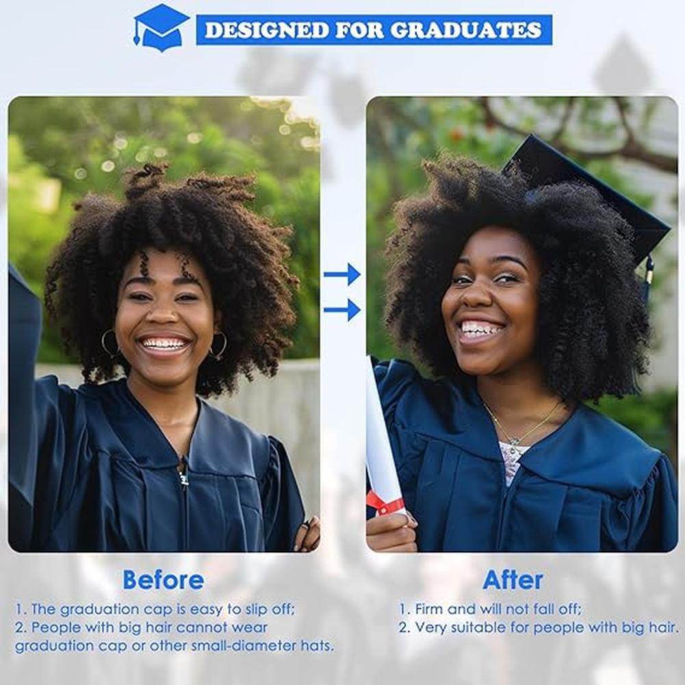 Graduation Cap Headband Grad Cap Headband Firm Anti-Fall Hairband For Graduation Cap Hat Accessories
