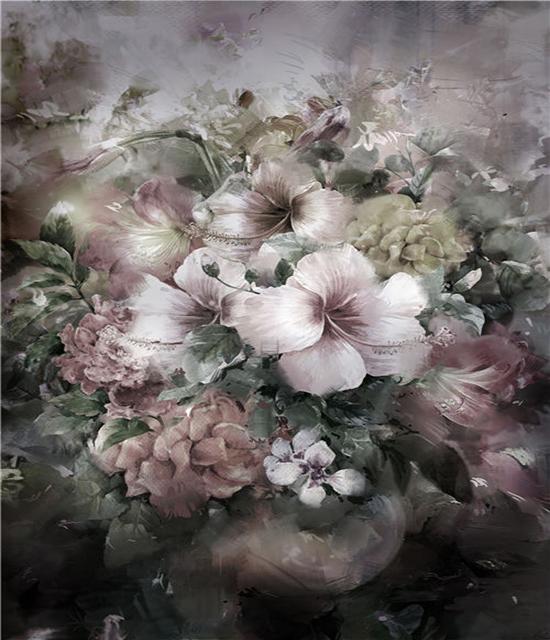 RUOPOTY DIY Frame Oil Painting By Numbers Flower Unique Gift On Canvas Wall Art Picture By Numbers For Living Room