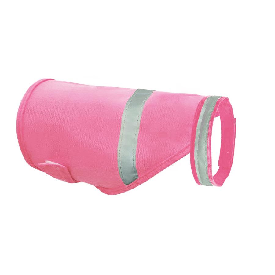 Флуоресцентный светоотражающий жилет для собаки: Дышащая летняя защитная одежда для крупных собак